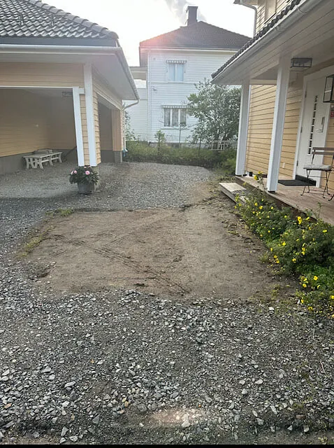 Arbeid utført i Arvesens veg 23 - Hage og belegningsstein