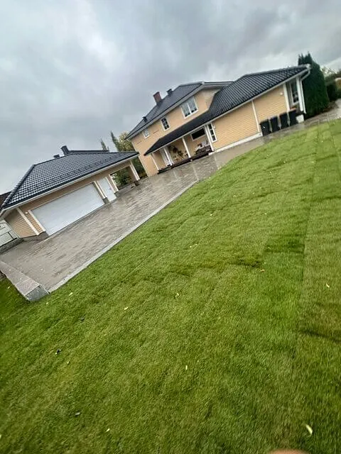 Arbeid utført i Arvesens veg 23 - Hage og belegningsstein